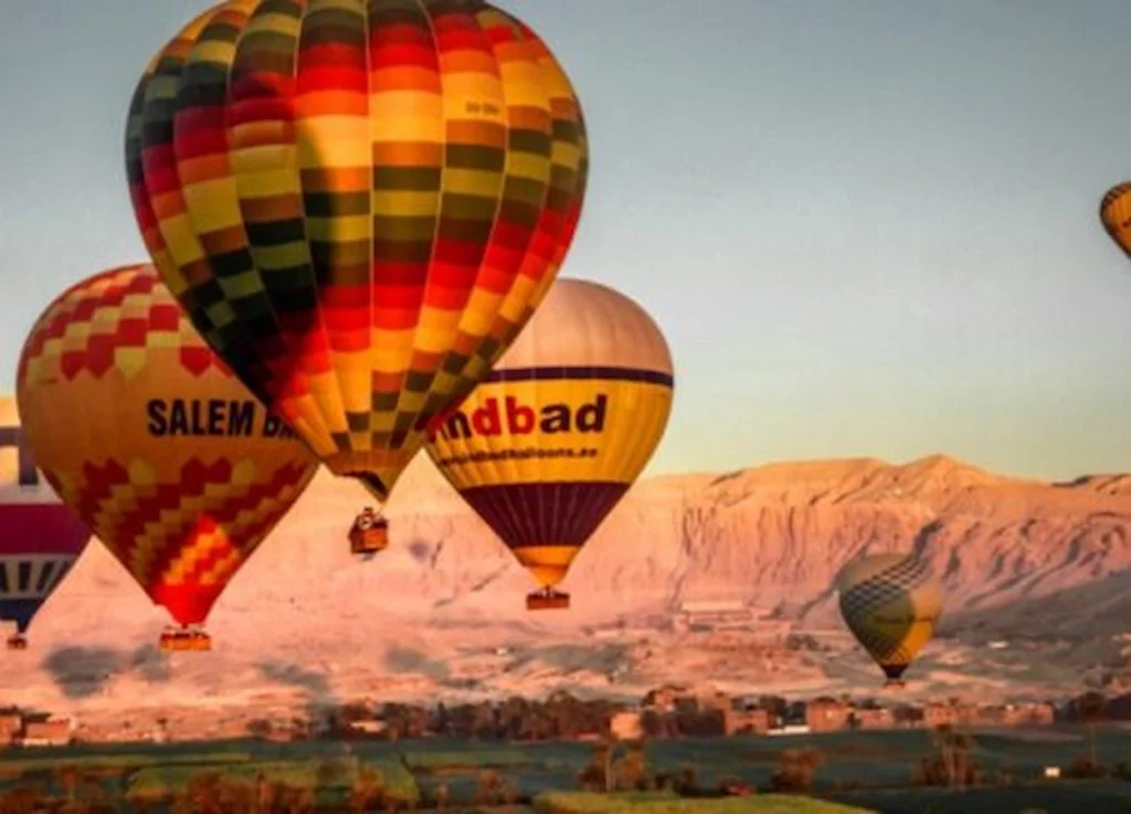 Hot Air Balloon Over Valley of The Kings