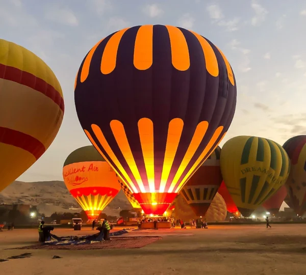 Hot Air Balloon Over Valley of The Kings