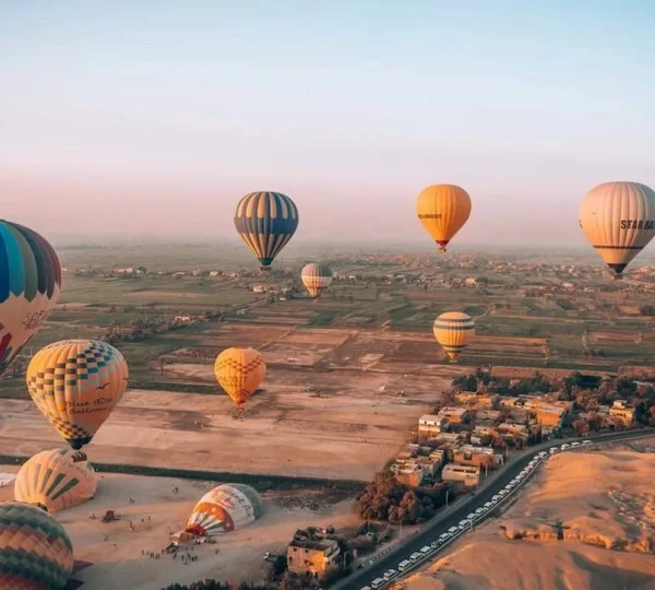 Hot Air Balloon Over Valley of The Kings